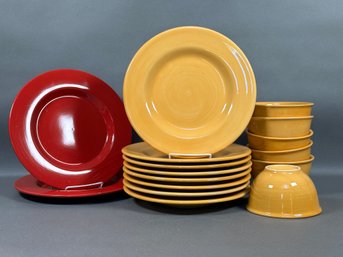 A Grouping Of Compatible Ceramic Dishware