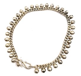 Vintage BA Sterling Silver Fringed Chain Bracelet