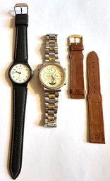 2 Watches By Casio & Seiko & Extra Leather Band