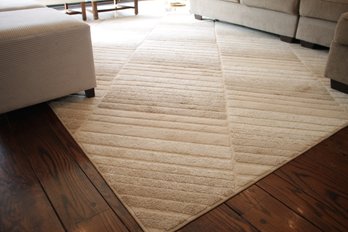 Large Off White Patterned Rug