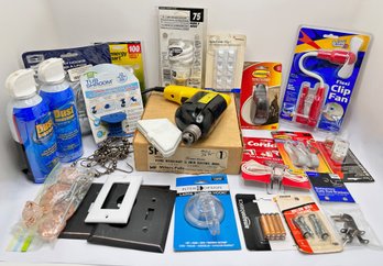 Tools & Hardware: Drill In Original Box, Lightbulbs, Knobs, Hooks & More