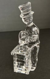 Vtg Swedish  Olle Alberius For Orrefors Craftsman Series Crystal Chimney Sweeper 2nd Class Crystal Not Marked