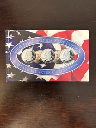 Beautiful 2003 United States Quarters Set Philidelphia Mint Uncirculated Coins In Case