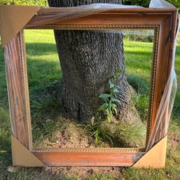 Nice Wood Frame With Detail ~ 30 Inch Square Opening ~