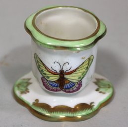 Herend Porcelain 'Victoria' Pattern Toothpick Holder