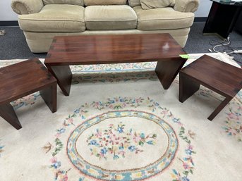 3 Pc. Modern Coffee Table And Side Tables
