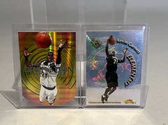 Pair Of Rare Kevin Garnett Basketball Cards
