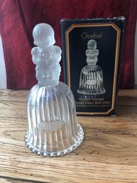 1981 Goebel Annual Crystal Glass Bell