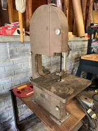 Vintage Spiegel Bandsaw With Table On Casters
