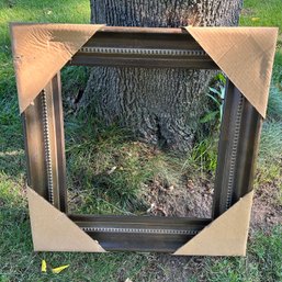 Nice Dark Wood Frame ~ 20 Inch Square Opening ~