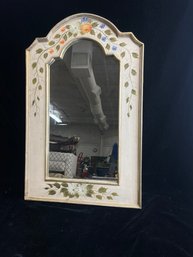 Hand Painted Wood Framed Mirror