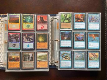 Two Binders Full Of Magic The Gathering (see All Photos)
