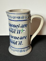 LARGE GERMAN SALT GLAZED STEIN