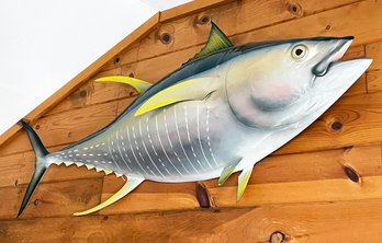 A Large Vintage Fiberglass Mounted Fish