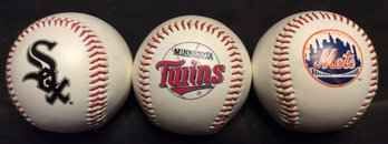 Mets - White Sox - Twins Team Logo Baseballs - K