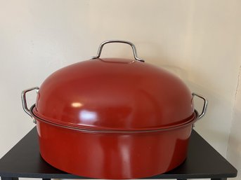 Large Red Roaster Pan