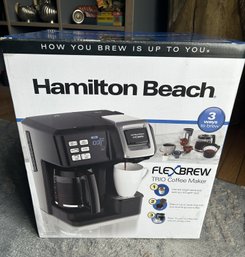 Sealed Brand New In Box HAMILTON BEACH FLEXBREW TRIO Gourmet Coffee Brewer