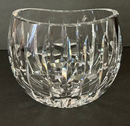 Vintage Crystal Vase Marked Waterford Retired Piece 4' Oval Base  No Issues