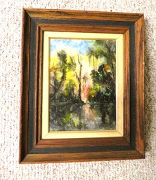 W.E. Dwyer Bayou Louisiana Artist Oil Painting