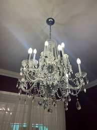 Stunning 12 Light Candle Style Traditional Crystal Chandelier- 27' Round