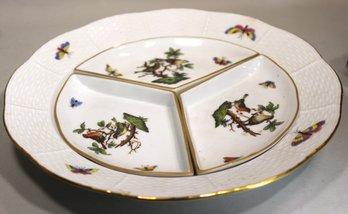 Herend Rothschild Serving Dish Having Three Removable Sections