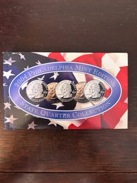 Beautiful 2004 United States Quarters Set Philidelphia Mint Uncirculated Coins In Case