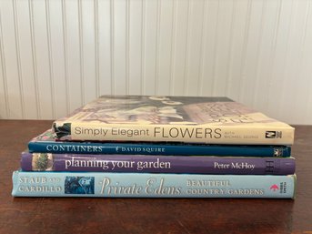 Simply Elegant Flowers, Signed By Michael George & More Gardening Books - 5 Books