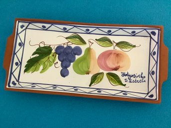 SIGNED FRUIT SERVING TRAY