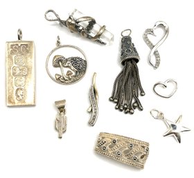 Vintage Lot Of Sterling Silver Pendants