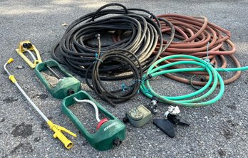 An Assortment Of Garden Hoses, Sprinkler Heads And More  Just In Time For Spring!