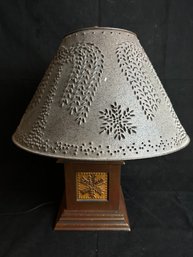 Tin Punched Table Lamp