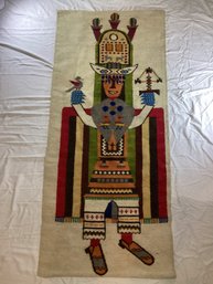 Ecuadorian Salasaca Tapestry Wall Hanging 60' X 27'