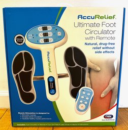 AccuRelief Ultimate Foot Circulator Foot Massager In Original Box