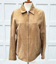 A Suede Jacket By Ruffo - Mens L