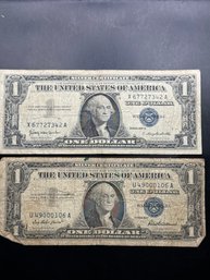 2 1$ Silver Certificates 1957, 1957-B