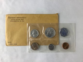 1960 P.c. US Bureau Of The Treasury Department Mint Coin Set P & D (5 Coins )