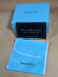 Never Used TIFFANY & CO Sterling Silver / 925 Business Card Case - From Tiffany 1837 Collection With Box