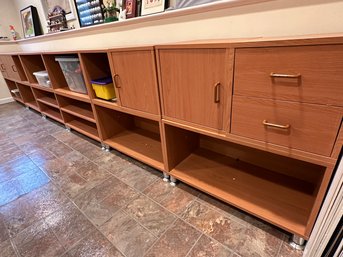 Sectional Storage Cabinets With Shelves And Cubbies