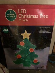 51 Inch LED Christmas Tree- USED WORKING