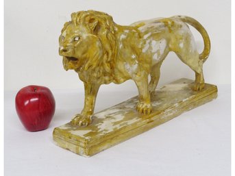 After Antonie Louis Bayre (1796-1875),A French Plaster Sculpture Of A Lion