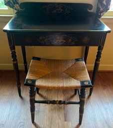 Gorgeous Hitchcock Desk With Stool