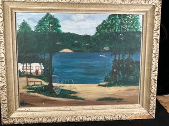 E. Sternberg Signed Lake Scene