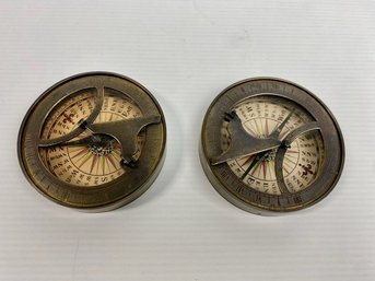 Brass Nautical Compass / Sundials (2)