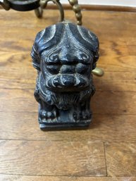 Black Marble Chinese Foo Dog Door Stop