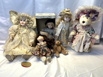 Doll & Teddy Bear Grouping