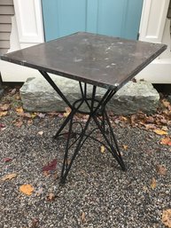 Copper Top Iron Base Table