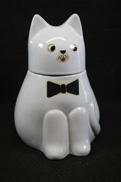 Retro Cat's Meow Two- Piece Cookie Jar