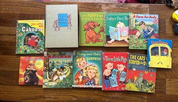 Lot Of Books - Quiet Quincy 1961, Gentle Ben 1969, Mailman 1952, The Puppy Who Chased The Sun1950 & More. BR2