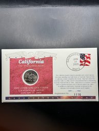 2005 Commemorative Cover California Quarter