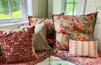 Farmhouse Accent Pillows, Some Down, Some Pottery Barn